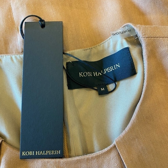 Kobi Halperin Peyton Linen-Blend Mini Dress New With Tags Size Medium - Picture 6 of 9